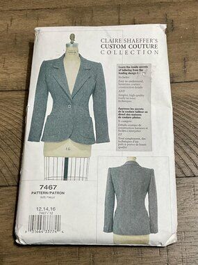 Vogue Sewing Pattern 7467: Claire Shaefer Petite Jacket (Sizes 12-16)